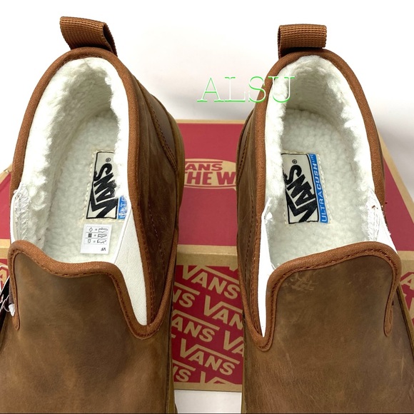 VANS Mid Slip SF MTE Brown Leather Men Boot Sneake - Picture 4 of 8